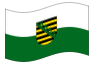 Animerad flagga Sachsen