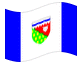 Animerad flagga Nordvästra Territorierna