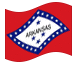 Animerad flagga Arkansas