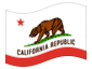 Animerad flagga Kalifornien