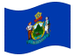 Animerad flagga Maine
