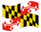 Animerad flagga Maryland