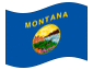 Animerad flagga Montana