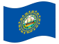 Animerad flagga New Hampshire