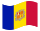 Animerad flagga Andorra