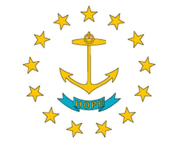 Flagga Rhode Island