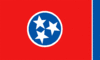 Flagg grafik Tennessee