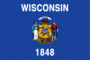 Flagg grafik Wisconsin