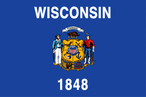 Flagga Wisconsin