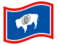 Animerad flagga Wyoming