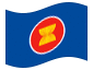 Animerad flagga ASEAN (Sydostasiatiska nationers förbund)