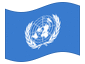 Animerad flagga Förenta nationerna (FN)