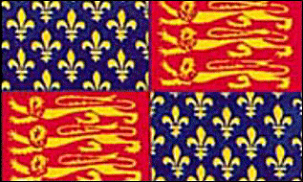 Flagga Kung Edvard III (1312 - 1377)