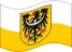 Viftande Nedre Schlesien (preussisk provins) flagga statisk