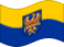 Viftande Övre Schlesien (preussisk provins) flagga statisk