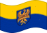 Viftande Övre Schlesien (preussisk provins) flagga statisk
