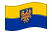 Övre Schlesien (preussisk provins)-Flagga som vajar