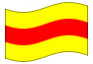 Animerad flagga Baden utan vapensköld