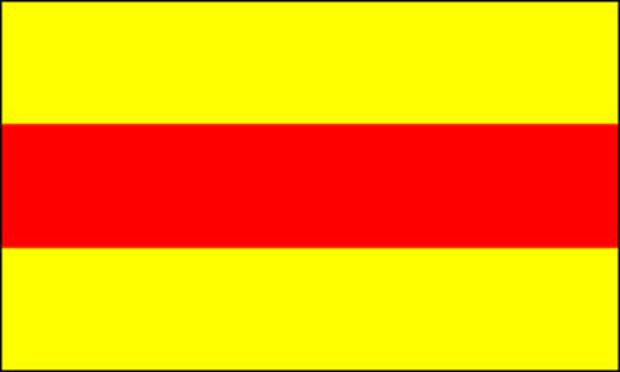 Flagga Baden utan vapensköld