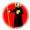 Glarus-Flagga som oval vinjett