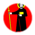 Glarus-Flagga som oval vinjett