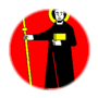 Glarus-Flagga som oval vinjett