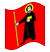 Glarus-Flagga som vajar
