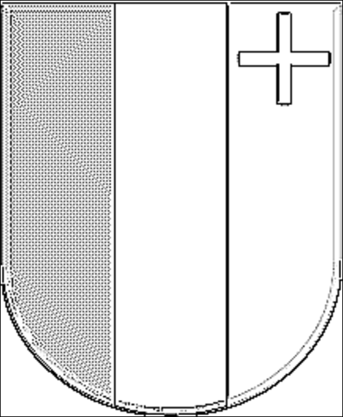 Kontur av flaggan för Neuchâtel / Neuchatel att färglägga