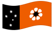 Animerad flagga Norra Territoriet (Northern Territory)