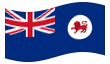 Animerad flagga Tasmanien