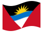 Animerad flagga Antigua och Barbuda