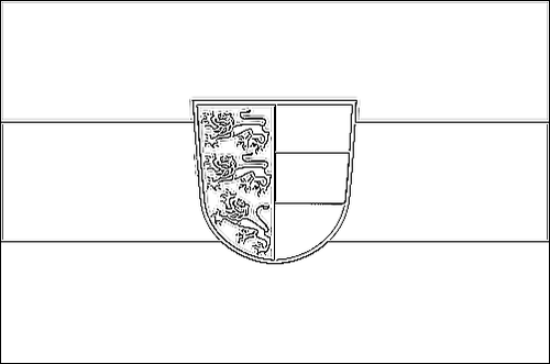 Kontur av flaggan för Kärnten (tjänsteflagga) att färglägga