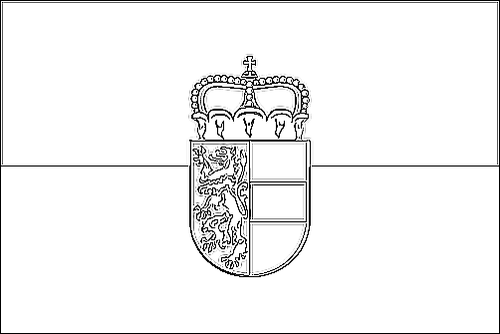 Kontur av flaggan för Salzburg (tjänsteflagga) att färglägga