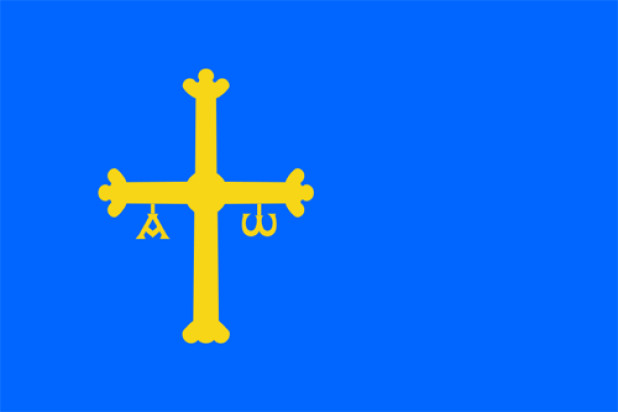 Flagga Asturien