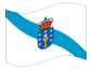 Animerad flagga Galicien