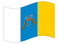 Animerad flagga Kanarieöarna