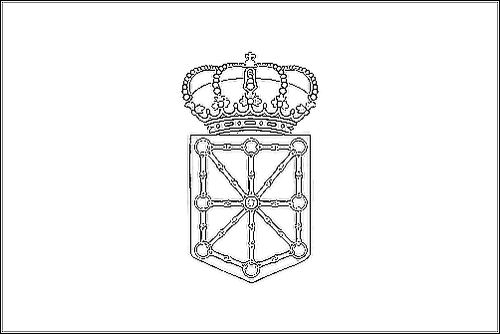 Kontur av flaggan för Navarra att färglägga