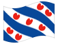 Animerad flagga Friesland (Fryslân)