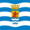 Zeeland-Flagga fyrkant