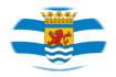 Zeeland-Flagga som oval vinjett