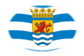 Zeeland-Flagga som oval vinjett