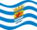 Viftande Zeeland flagga statisk