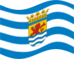 Viftande Zeeland flagga statisk