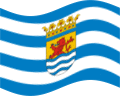 Viftande Zeeland flagga statisk