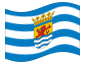 Zeeland-Flagga som vajar