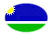 Portuguesa-Flagga som oval vinjett