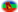 Amazonas-Flagga som oval vinjett