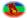 Amazonas-Flagga som oval vinjett