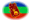 Amazonas-Flagga som oval vinjett