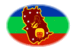 Amazonas-Flagga som oval vinjett